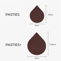 buttchique Coco Stick-On Pasties for Complete Coverage, Waterproof & Sweat-Proof, Safe to Use Directly on Skin image 2