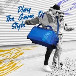 skybags Polyester Solid Pattern Casper Duffle Trolley 67 (Royal Blue, Medium) image 2