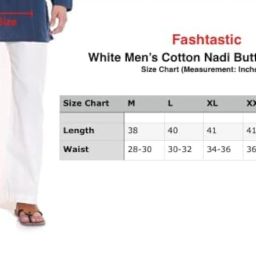 fashtastic Men's Nadi String Waist Pajama (Pajama with Nadi String at Waist and Button at Front) image 3