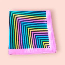 Neon Vortex Pocket Square For Men | Stylish Pocket Square for Different Occassions image 1