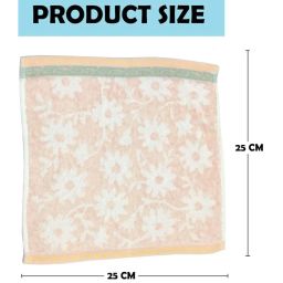 chacko Cotton Small Size Women's Handkerchief/Rumal/Hankey Extra Soft and Super Absorbent Face Towels for Girls | Confortable & Light-weight,Hankies-Set of 4 (25x25 inch, Multicolor) image 5