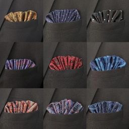the tie hub Multi Design Microfiber Pocket Square Combo Set For Men image 1