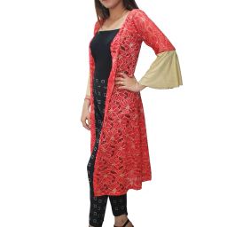 hautemoda Women Front Open Net Shrug image 2
