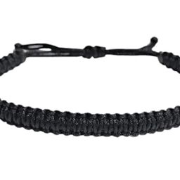 susvij Black Macrame Nylon Cord Adjustable Wristband Avoid Negative Energy Bracelet for Women & Men (Not for Anklet and Not for Baby)(Black) image 1
