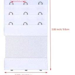 ktobtel Bra Extender 3 Hooks, Rows Elastic Bra Band Hook Strap Extensions For Women, Pack Of 4 image 1