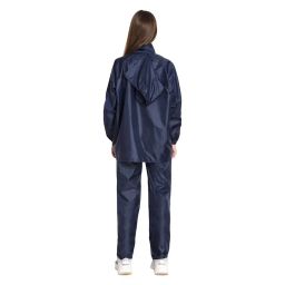adorazone Women's Solid Polyester Double Layer Long Ponchu Raincoat Suit image 1