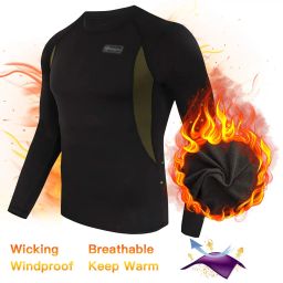 romision Thermal Underwear for Men, Fleece Base Layer Top & Bottom Set, Insulated Long Johns for Cold Weather Hunting image 2