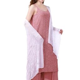zen apparel Zen Women's Chiffon Embroidery Dupatta With Sequence Work (2.25 meters) image 4