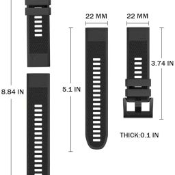 Watch Band Fenix 5 22mm Width Compatible with Fenix 5/Fenix 5 Plus/Fenix 6/Fenix 6 Pro/Forerunner 935/Forerunner 945/Instinct Tide/Instinct Tactical image 3