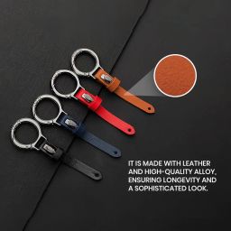 keyzone Unisex Leather Belt Loop Keychain Keyholder for Car Keys image 3