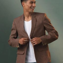 vastramay Men's Open Front Regular Blazer image 1