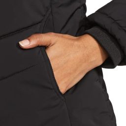 qube by fort collins Women's Nylon & Net Nylon Maxi Standard Length Jacket image 4