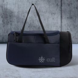 cult 25 Litre Gym/Duffle Bag for Men & Women | Duffle Bag with Side Pocket & Shoulder Strap | Comfortable Handle | Black Navy image 1