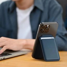 Magnetic Wallet with Video Stand, Compatible with MagSafe Wallet for iPhone Wallet with Kickstand, Card Holder for iPhone 16/15/14/13/12 Series (Blue) image 3
