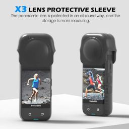 Careflection Lens Cap For Insta360 One X2, Insta360 X3 360 Camera Protector Dust Proof Drop,Crack safe Anti-Scratch Protective Case Soft Dual Guard - 10 Years Warrantied (Silicone Lens Cover) image 2