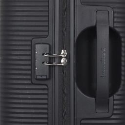 Kamiliant by American Tourister Nexus with Combination Lock & 8 Wheel 2Pc Set (Small +Medium) & Internal Organiser, Hard PP Suitcase for Travel/Trolley Bag with Double Wheel- Black image 5