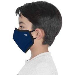 Wildcraft SUPERMASK W95+ Reusable Polyester Outdoor Respirator 2P : POPCORN : BLU_POSDN : S image 3