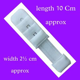 homry Dolly Plus Bra Extender 3×1 Hook Extender with Elastic (White, 4) image 4