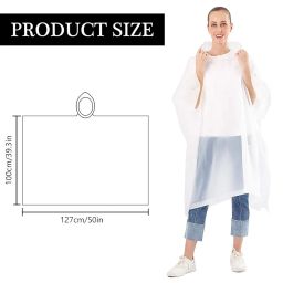 optifit Reusable EVA Raincoats with Hood Unisex Rain Ponchos Hooded Raincoat image 1