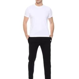 MARK LOUIIS Track Pants for Men: Regular Fit Cotton Blend Lower with 2 Side Zipper Pockets, Back Pocket - Your Go-to for Running, Gym, and Comfortable Style. image 5