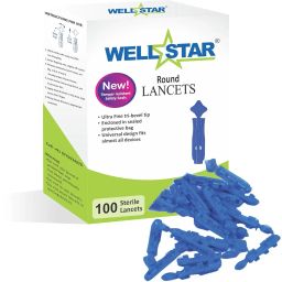 ROUND Glucometer Lancets with ONCALL PLUS Test Strips image 2