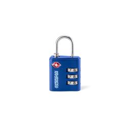 american tourister TSA 3-Dial Combination Lock – Secure Your belongings with Confidence on The go, Featuring a TSA-Approved, Durable, and Stylish Design in Sleek Blue image 1