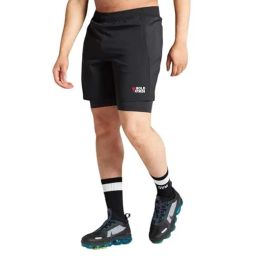 bold fitness 2 in 1 Active Dual Shorts with Inner Tights Layer | Men's Double Layer Short for Running, Gym & Sports image 1