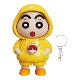 Shinchan Face Changing Keychain | Shinchan | Key Holder Cartoon Character | ABS Action Figure Toy | 3D Face Changing Model | Unisex Toy Keychai Autumn Winter image 1