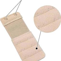 ankev Bra Hook Extender 2 Hook - 3 Eye (with Extra Elastic) Save Your Bra, Increase Band Length, Bra Extensions, Bra Extender Hook Combo image 3