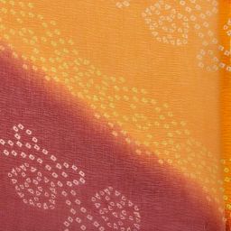 dupatta bazaar Woman's Printed Bandhini Chiffon Dupatta. image 4