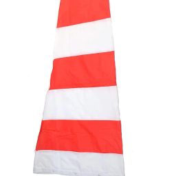 ANGELSAFE® Windsock Cloth Single Layer Cloth two Color Red & White (Pack of 1 Pcs) image 3