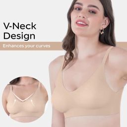 tweens Seamless Bonded Lightly Padded Invisi-Fit for Women, Full Coverage, Elastic-Free Design, Invisible Fit, Polyamide Fabric image 3