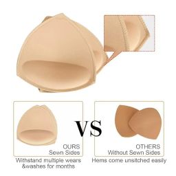snehprabha Removable Bra Pads Inserts Women's Comfy Sports Cups Bra Insert for Bikini Top Triangle Shape Removable Breathable Push up Bra Inserts for Sports Cups Bra image 2