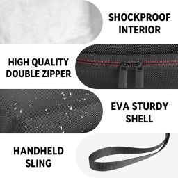 ZORBES® Carry Case for OMRON Evolv Monitor, EVA Hard Shell Case Storage Bag with Hand Strap Travel Portable Carry Case for OMRON Evolv Bluetooth Wireless Blood Pressure Monitor, Only Case image 2