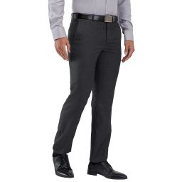 park avenue Men's Mid Rise Regular Fit Stripe Pattern Polyester Blend Flat Front Formal Trouser image 1