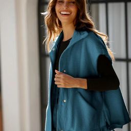 vaoyiu Women's Fleece Vest Casual Sleeveless Oversized Sherpa Jacket Button Down Vests Outerwear with Pockets image 5