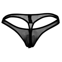 myza Men's Power Net Half Coverage Thong Underwear image 2