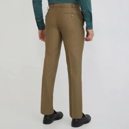 park avenue Smart Fit Poly Viscose Blend Solid Pattern Flat Front Formal Trouser image 3