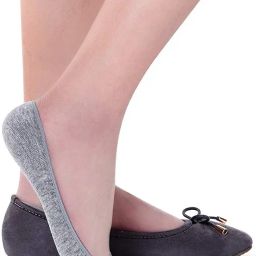 plumbury Women's No Show Cotton Socks (Pack Of 4) (PL-NOSHOWSOCKS-BL/BG/WHITE/GREY_Multicolour) image 3