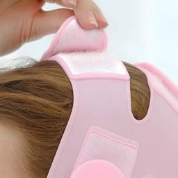 CUBIZ Silicone V-Line Lifting Chinstrap, V-Line Mask, Chinstrap for Sleeping, Reusable Face Strap, Chin Up Patch, V-Shaped Belt, Shaped Face Mask for Sagging, Jaw Exerciser(Face Lift Up Belt) image 3