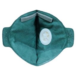 VENUS V-414 SLOV-V FFP2 CE Approved Painting Respirator, Unisex Fold Flat Mask with Stay Cool Valve for easy Breathing and Embedded carbon particles to filter chemical smells. Head loop Pack of 5 image 4