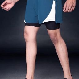 RynoGear Men's 2 in 1 Quick Dry Shorts with Liner and Towel Loop Athletic Running Shorts for Men with Inner Phone Pocket image 3