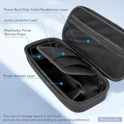 CoBak Hard Carrying Shell Case for Playstation Portal Remote Player -with Game disc Storage Layer,Data Cable Storage Layer,Hard Outer Cover for Better Protection. image 2