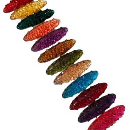 Crystal Colorful Saree Pin/Hijab Pin/Brooches Combo Pack of 12 pcs for Women/Girls - Assorted Multi Colors image 2