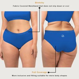 pepperika Cotton Plus Size Underwear Full Coverage Regular Innerwear Panty Set for Women Hipster Brief for Daily Use Combo Pack (Assorted Colours) Multicolour image 4
