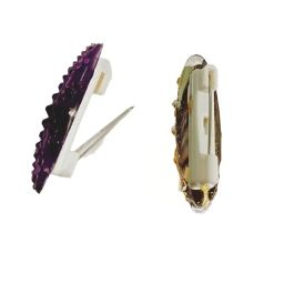 Crystal Colorful Saree Pin/Hijab Pin/Brooches Combo Pack of 12 pcs for Women/Girls - Assorted Multi Colors image 3