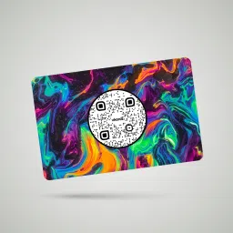 vkardz Fluid NFC Card - Digital Business Card | PVC base | NFC-enabled | QR support Business Card image 3
