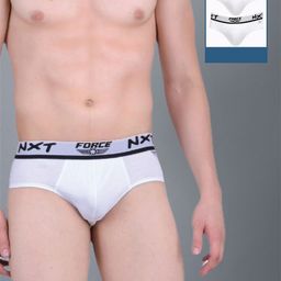 force nxt Pack of 3 Pack of 3 Super Combed Cotton Solid Men Brief-picture-33