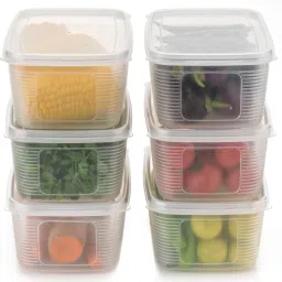 Plastic Premium Quality Plastic Fridge Container 1800 ML Storage Basket-6