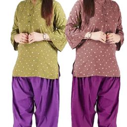 pinovo Wool Blend Solid Women ["Purple"] Salwar-picture-32